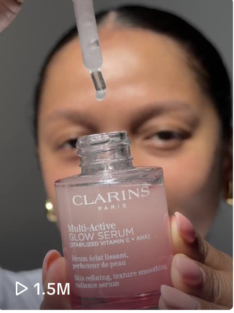 Clarins Glow Serum UGC video — 1.5M views
